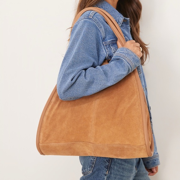 ASOS Tan Suede Tote Bag - Picture 2 of 8